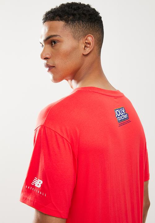 New Balance  - New Balance kandy tee - red 