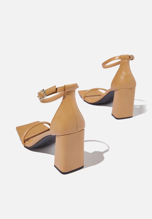 Cotton On - Quinn block heel - camel pu