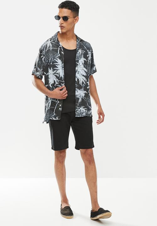 Fox - Bad trip short sleeve woven - black