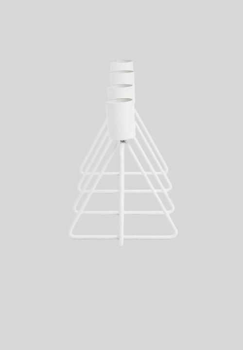 Present Time - Candle holder 4 in a row - white 