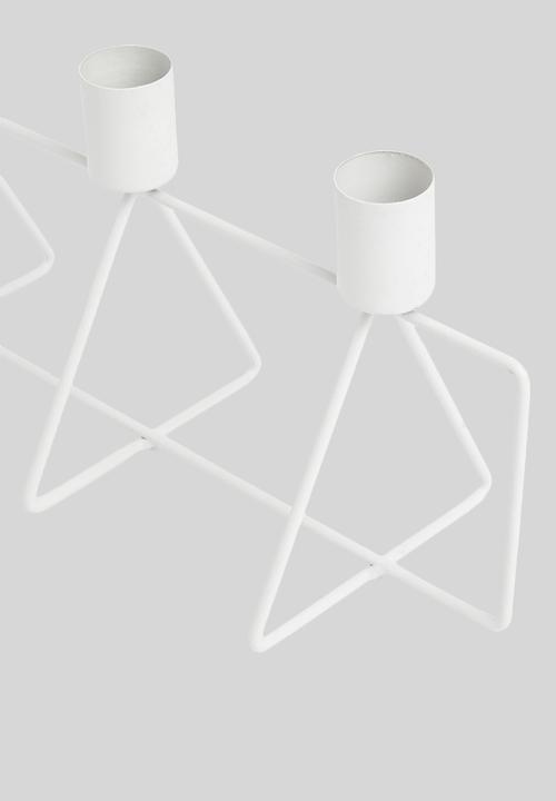 Present Time - Candle holder 4 in a row - white 