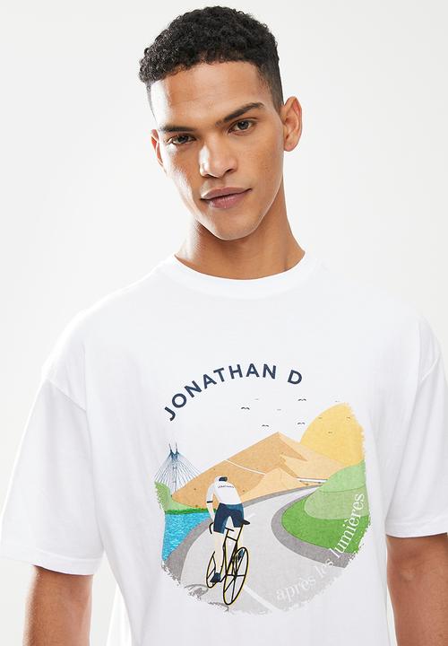 Jonathan D - Rico oversized fit t-shirt - white 