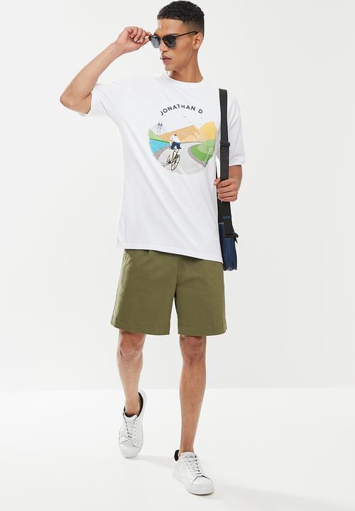 Jonathan D - Rico oversized fit t-shirt - white 