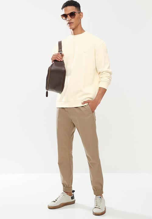 Jonathan D - Isaac oversized fit sweater - cream