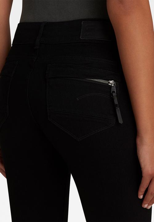G-STAR - Midge cody mid skinny - pitch black