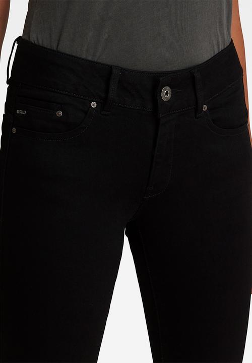 G-STAR - Midge cody mid skinny - pitch black