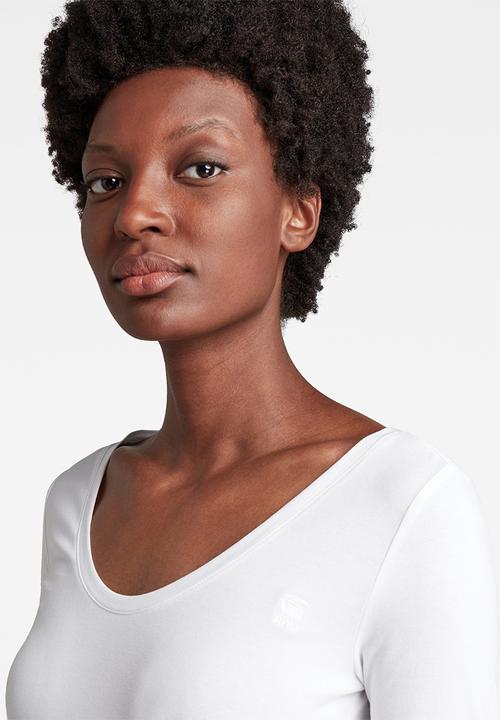 G-STAR - Base r t long sleeve - white