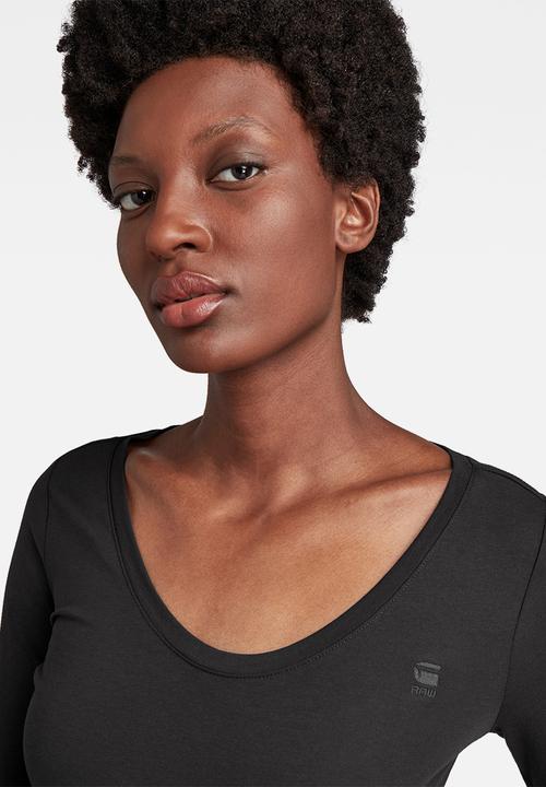 G-STAR - Base r t long sleeve - black