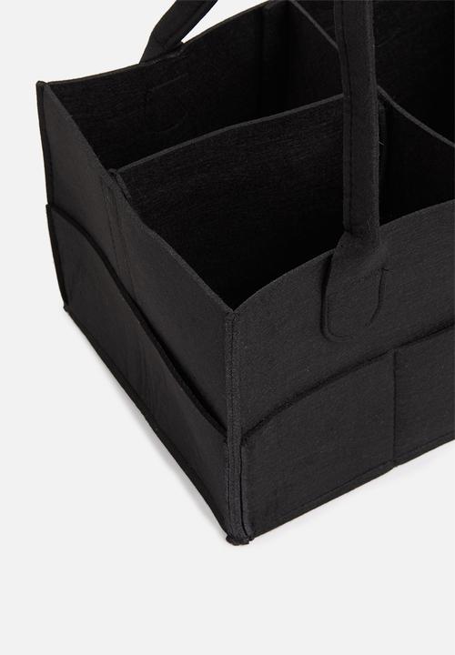 Sixth Floor - Felt diaper caddy - black