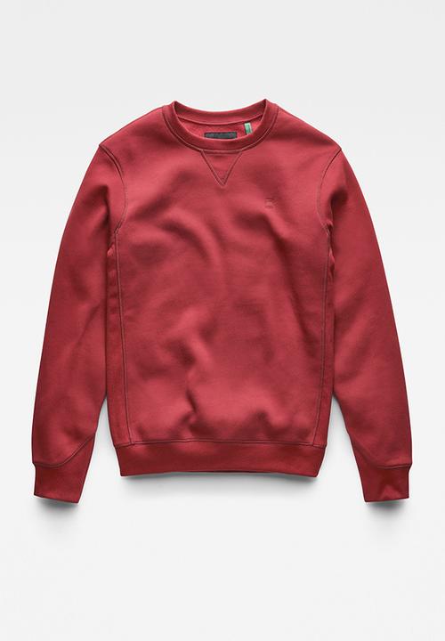 G-STAR - Premium core r sw l\s - chateaux red