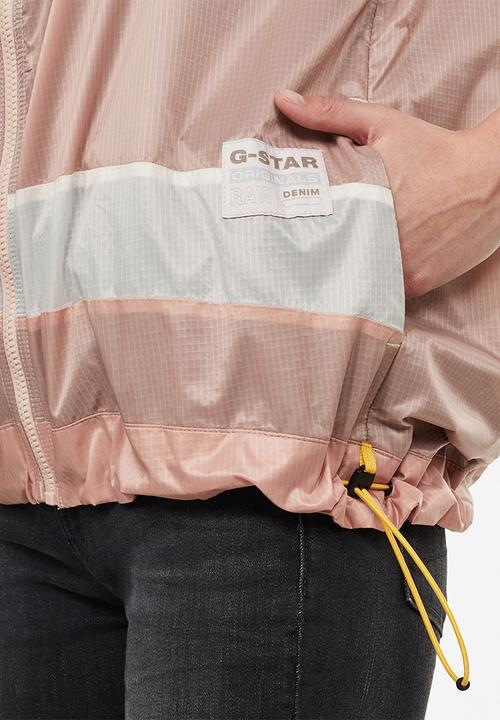 G-STAR - Colourblock jacket - milk/liquid pink/asfalt