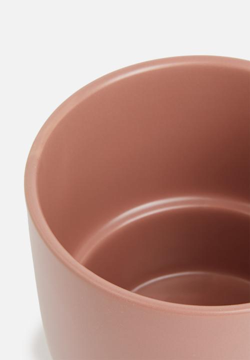 Present Time - Ribbed plant pot large - pink