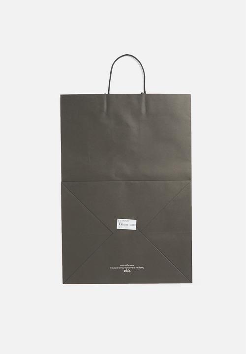 Typo - Get stuffed gift bag - large - awesome human - black
