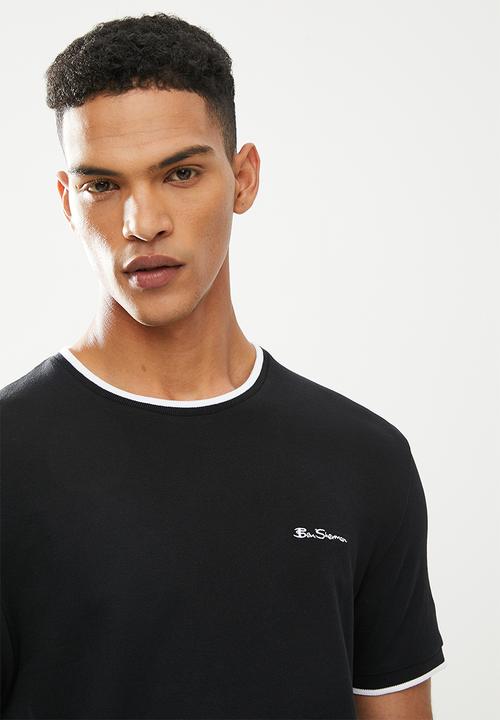 Ben Sherman - Pique crew - black