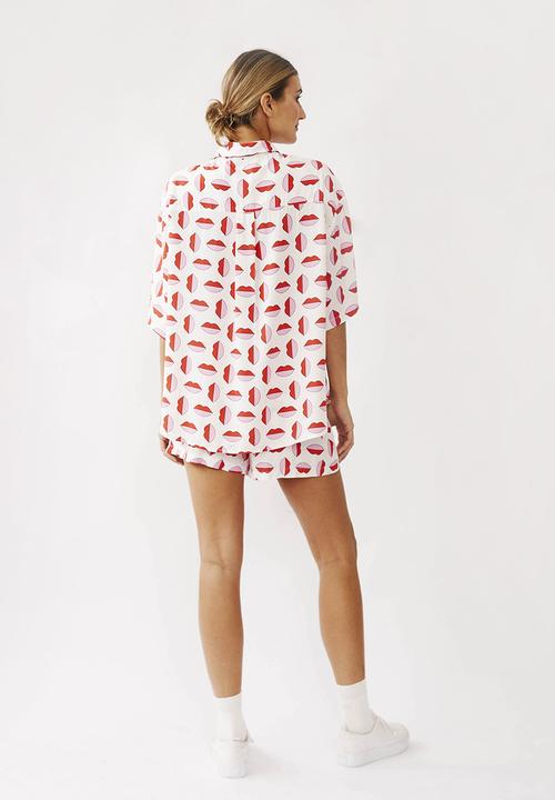 Me&B - Oversized shirt in regular length  - multi 