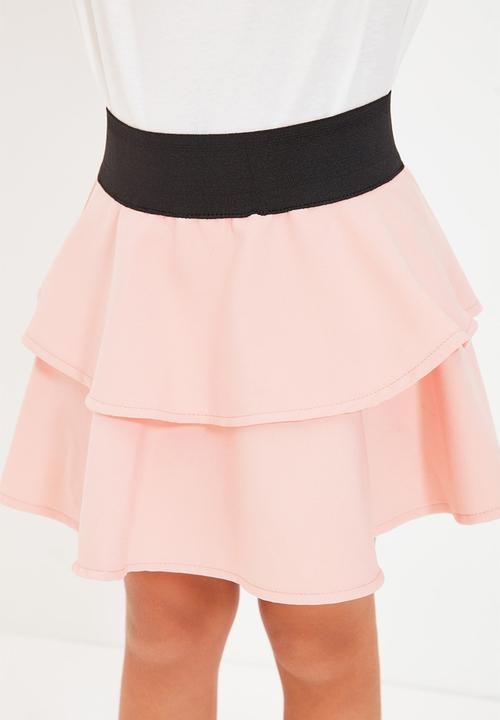 Trendyol - Layered skirt - pink