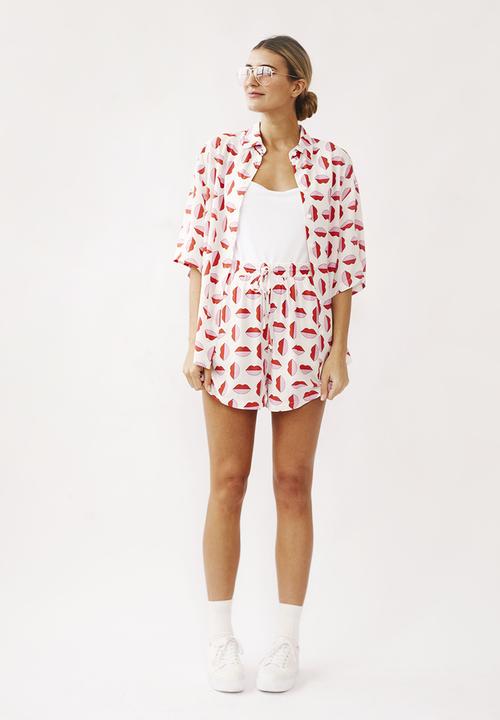 Me&B - Drawstring elasticated summer short - multi 