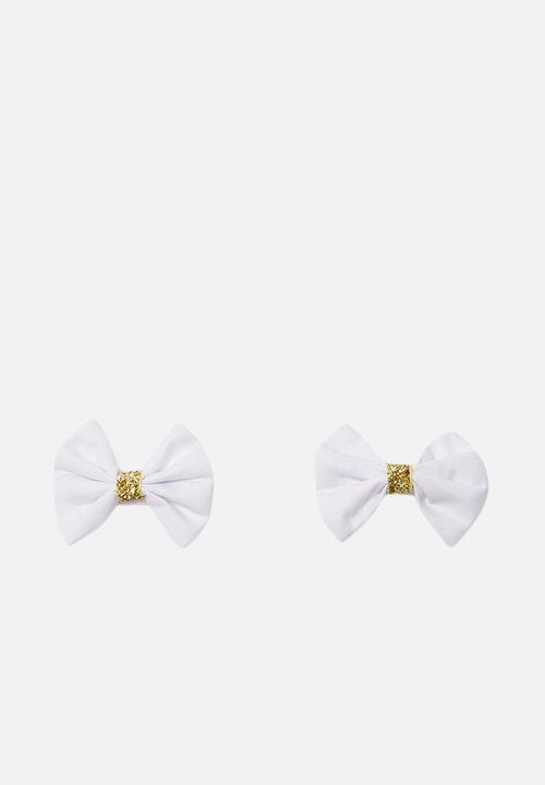 Trendyol - Bow hair clips - white