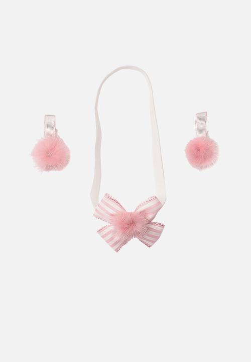 Trendyol - Bow headband & clips - pink