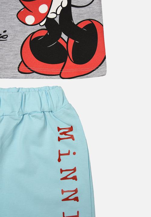 Trendyol - Mini mouse tee and short set - grey