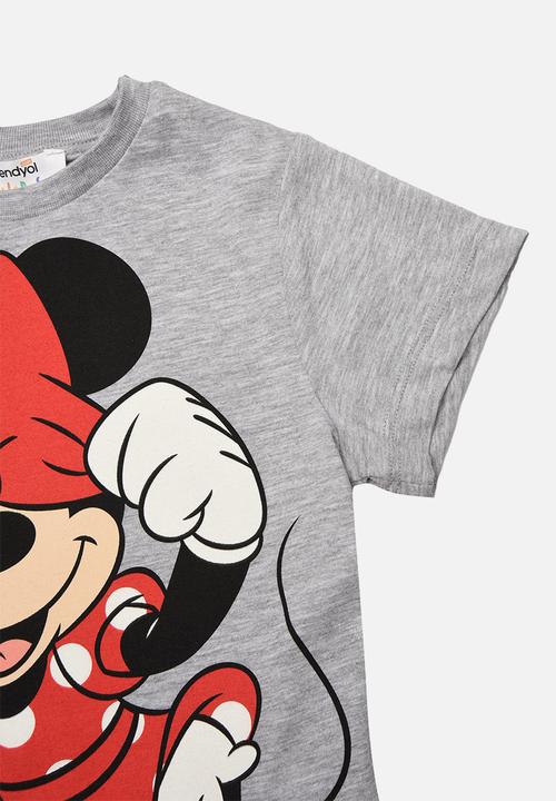 Trendyol - Mini mouse tee and short set - grey