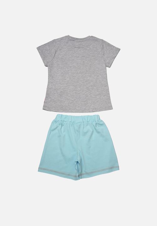 Trendyol - Mini mouse tee and short set - grey