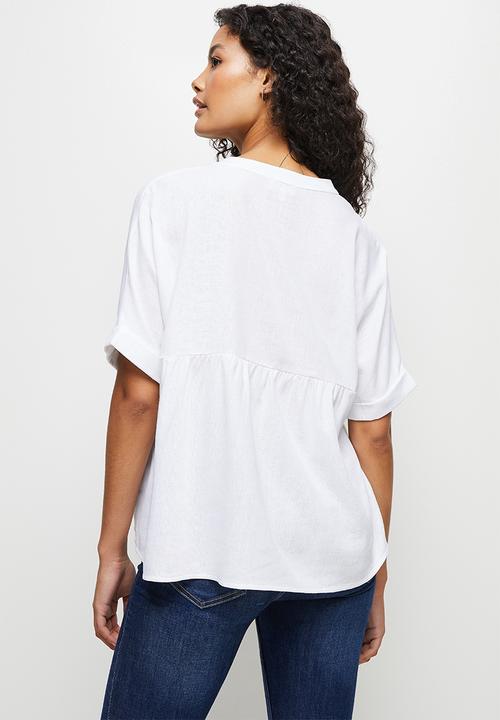 edit - Linen oversized boxy - milk