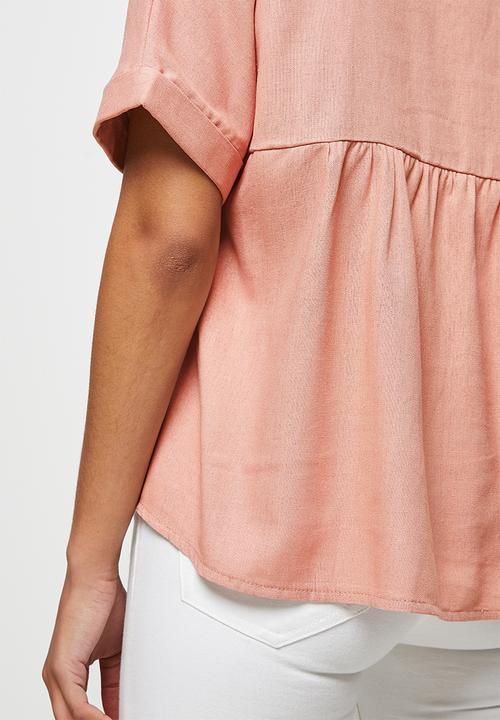 edit - Linen oversized boxy - dusty pink