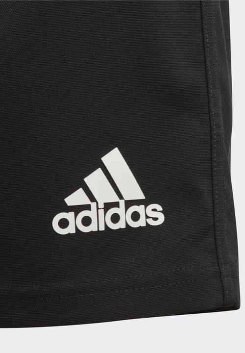 adidas Originals - 3 stripe shorts - black/white