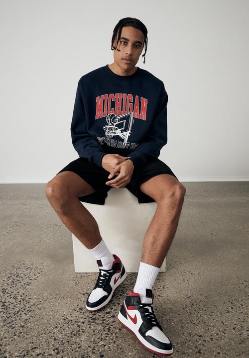 Factorie - Elite oversized crew - navy