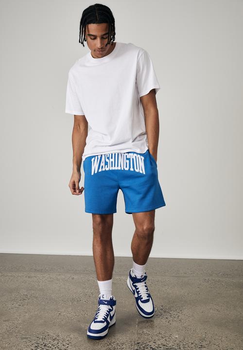 Factorie - Graphic track short - cobalt