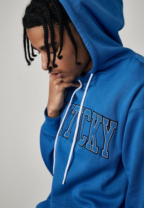 Factorie - Oversized graphic hoodie - cobalt