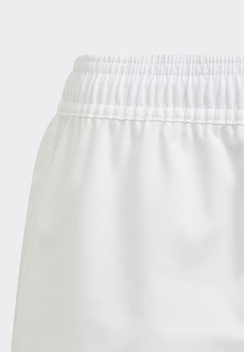 adidas Originals - 3 stripe shorts - white/black