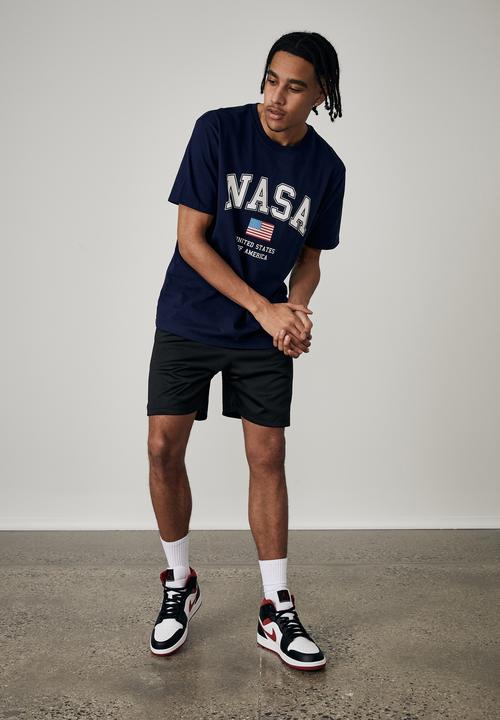 Factorie - Regular nasa T-shirt - navy