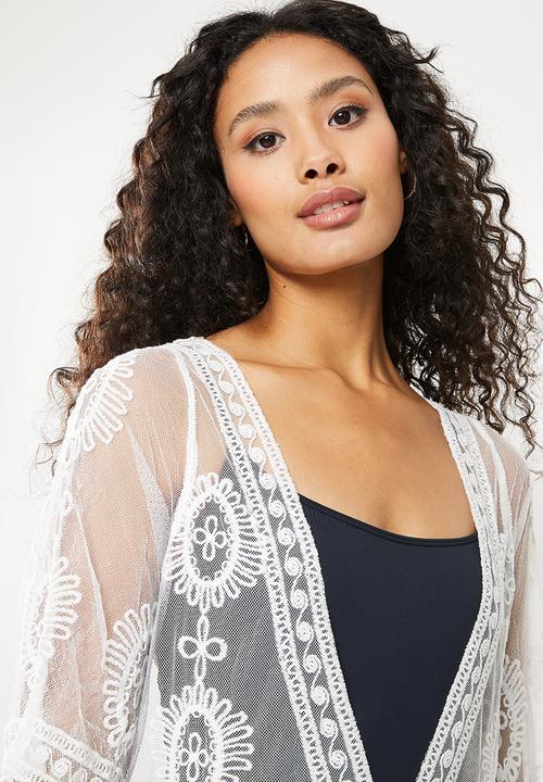 dailyfriday - Tie front kaftan - white