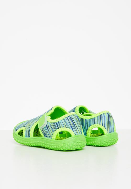Pop Candy - Boys caged sandals - lime green