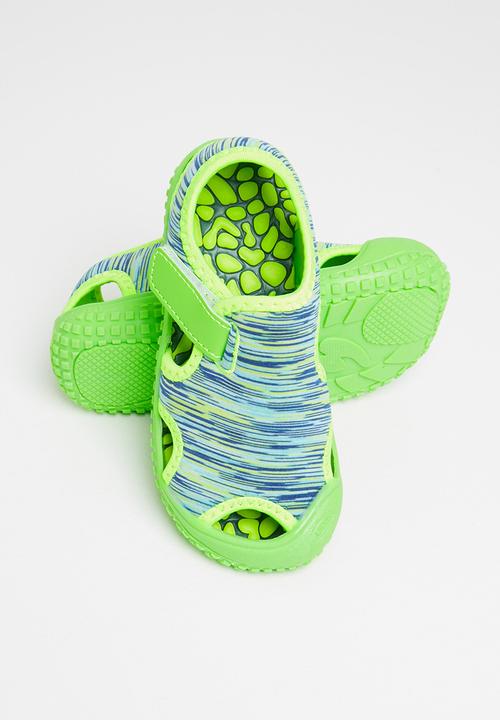 Pop Candy - Boys caged sandals - lime green