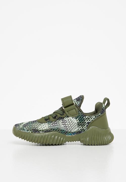 Pop Candy - Boys camo mesh sneakers - green