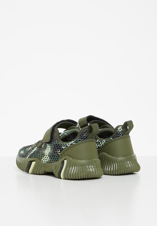 Pop Candy - Boys camo mesh sneakers - green