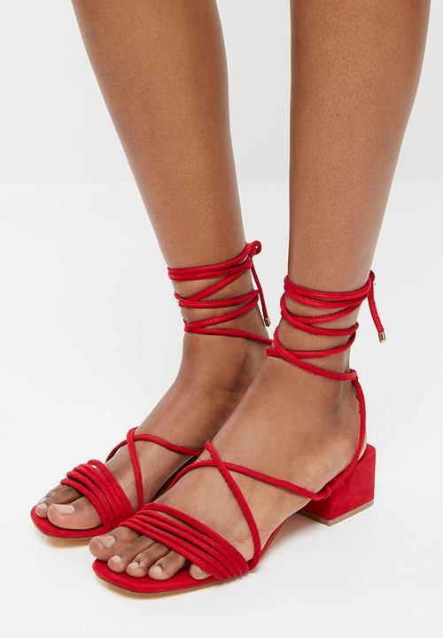 Madison® - Carla strappy block heel - red