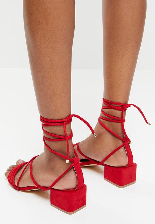 Madison® - Carla strappy block heel - red