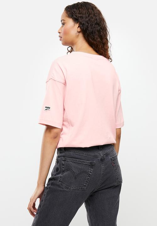 PUMA - Downtown graphic tee - pink 