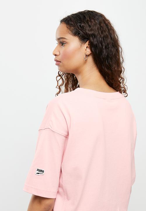 PUMA - Downtown graphic tee - pink 