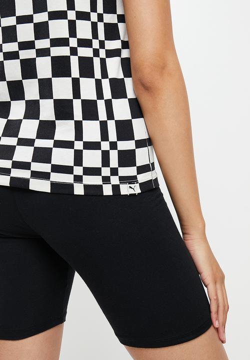 PUMA - Downtown aop graphic tee - black & white 