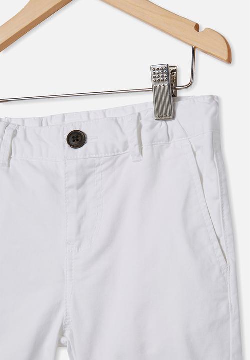 Cotton On - Walker chino short - white