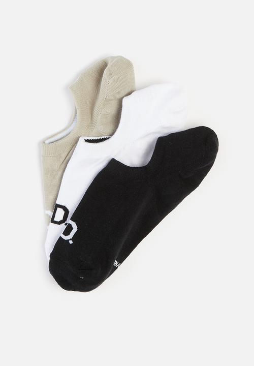 Jonathan D - Branded 3 pack secret socks - multi