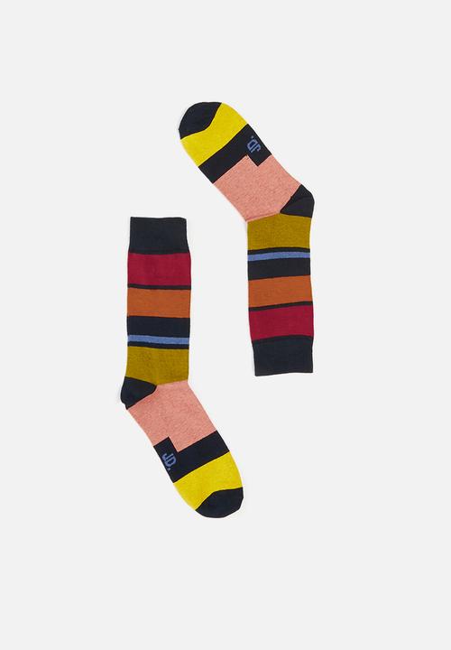 Jonathan D - Branded single pair socks - multi 