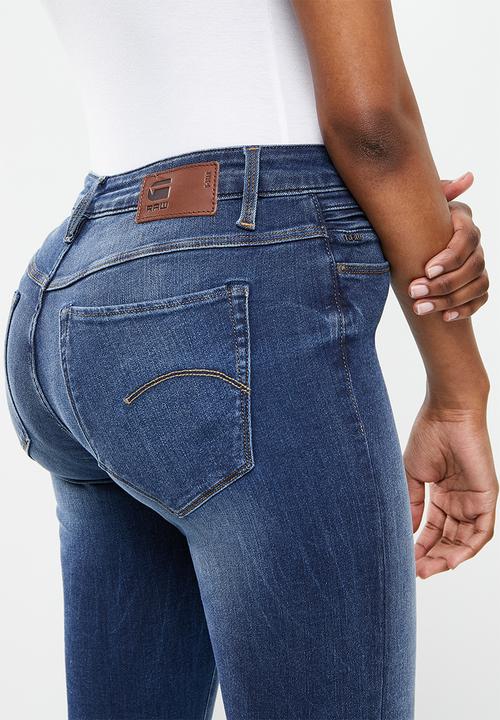 G-STAR - G-star shape high super skinny - worn in blue