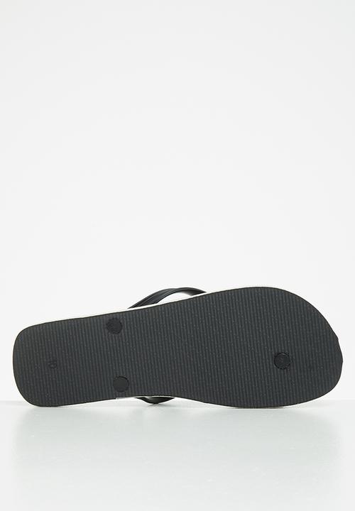 POLO - Edgar monogram flip-flop - black