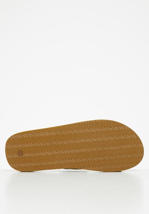 POLO - Ernest wenned flip-flop - green & white 